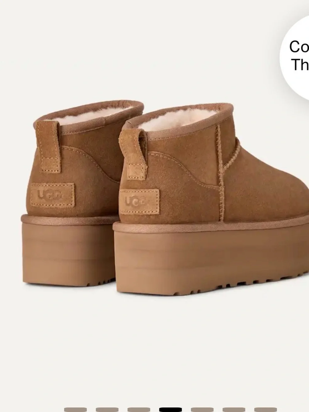 UGG Classic Ultra Mini Platform Boots – Size 7 🤎